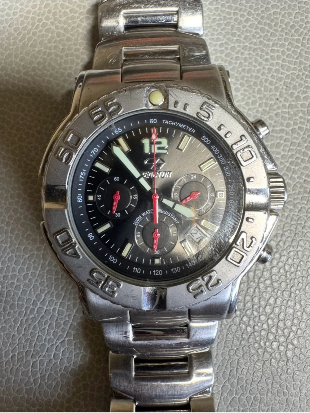 Reactor Critical Mass Chronograph Watch - Black Dial
